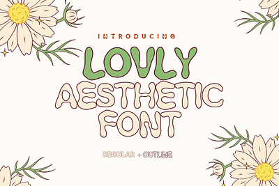 Lovly Aesthetic Font aesthetic aesthetic fonts beautiful bubbly creative fashion fonts new font streetwear unique