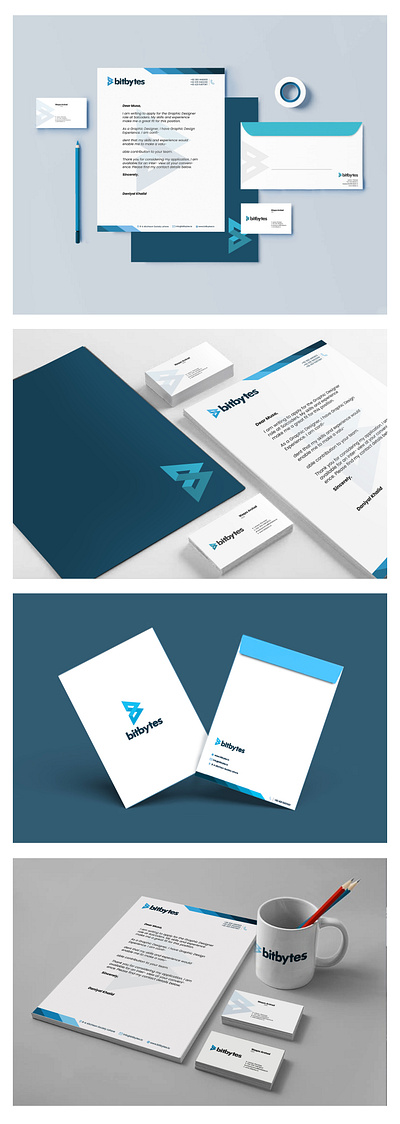 Bitbytes Stationary branding graphic design