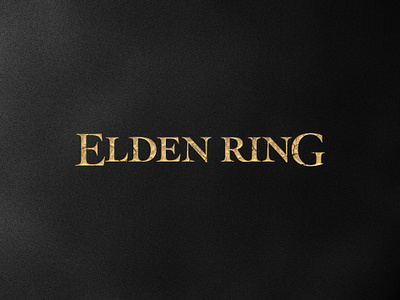 My take on the Elden Ring logo elden ring evolution fan art fantasy fromsoftware game logo lettering logo makeover rebranding refresh reimagined remake small caps type design typography video game