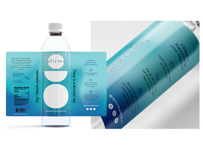 Afirma - Label Design bottle boutique water branding cpg cpg industry design graphic design label design packaging design water design