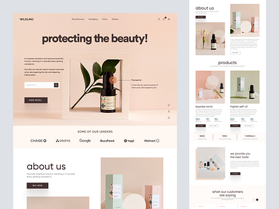 Shopify store for Beauty Products design homepage landing landing page product product design product landing page product page product website shopify shopify design shopify landing page web web design website