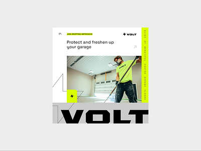 Volt Coatings Social Explorations blue branding bright design exploration green grid grid layout interface mockup neon social socialmedia template web design