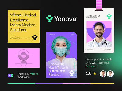 Yonova™ - Logo & Branding forMedical & Pharmaceutical Brand branding clinic logo creative logo design doctor logo health logo hospital logo icon logo logotype medical care medical logo medicine logo medtech logo modern logo pharmacy logo saas logo software logo surgeon logo wellbeing logo