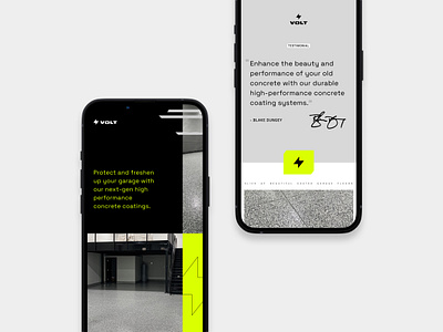 Volt Coatings app art direction branding design exploration grid grid layout mobile phone social social media template ui ux web design