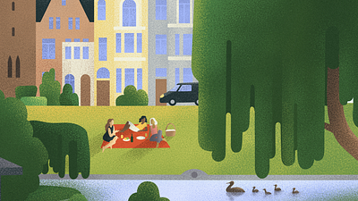 Summer in Brussels Pt2 2dillustration city editorial illustration illustration illustrator photoshop summer vibes