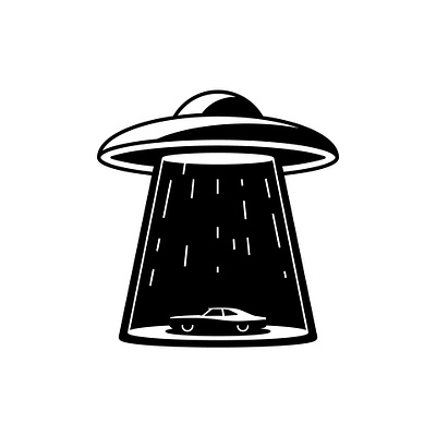 UFO Icon / Logo alien graphic design icon illustration logo mufon single color spaceship uap ufo vector vector art