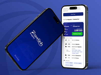 Travelink KingRail Mobile Application app application booking branding figma graphic design logo mobile railway ticket train travel ui