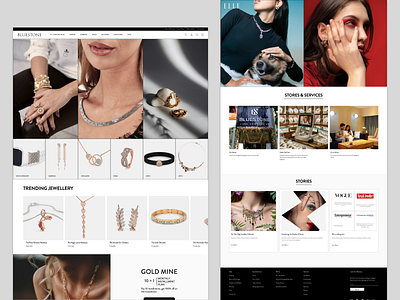 Bluestone Jewelry - Website Redesign bluestone branding concept daily ui design graphic design jewellery design jewellery redesign jewellery website jewelry jewelry redesign redesign rings ui visual design website