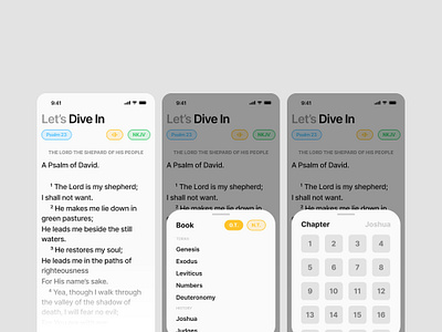 Bible App - UI Concept app bible brand clean colors design family god graphic design inspo minimal ui ux