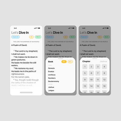 Bible App - UI Concept app bible brand clean colors design family god graphic design inspo minimal ui ux