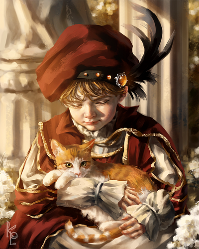 The Child 05 bookcover boy cat conceptart digitalart digitalpainting drawing fineart illust illustration