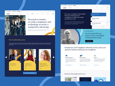 USDM Site Redesign branding landing ui