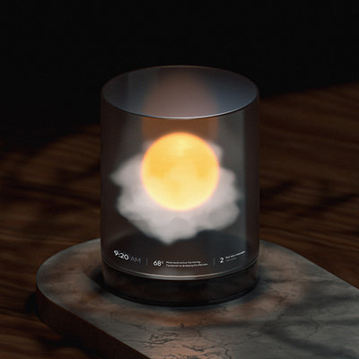 Holo-thing 3d b3d blender design hologram product ui weather