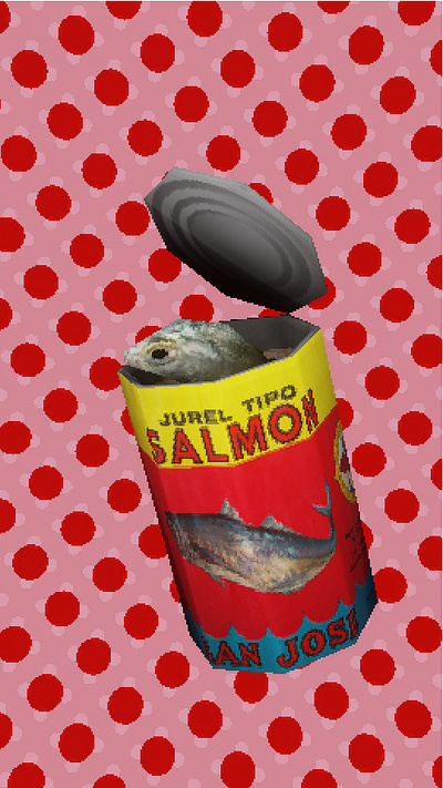 Can of salmon 3d 3dart animation art dark design lowpoly