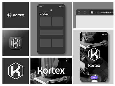 Kortex logo logodesign logotype minimalist