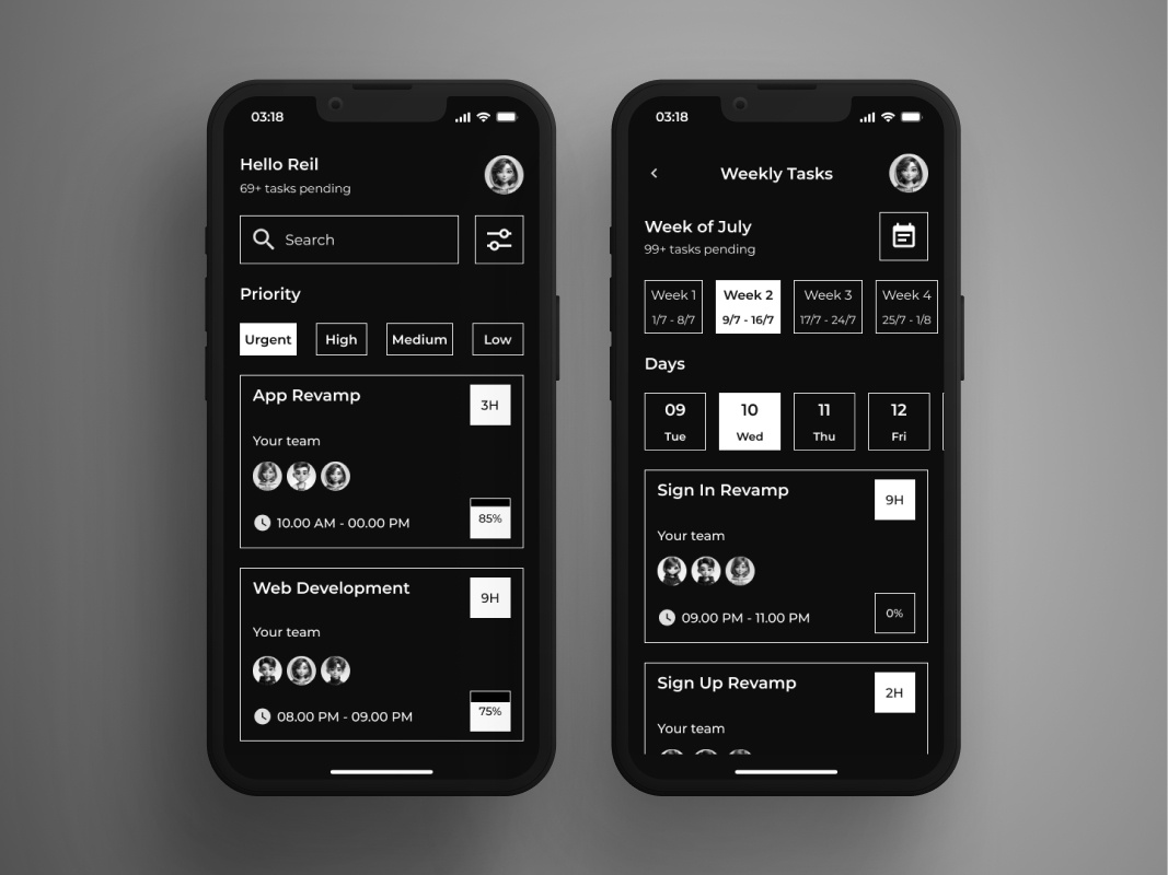 Productivity App Design 3d animation app appdesign branding design graphic design illustration logo motion graphics ui uidesign ux uxdesign