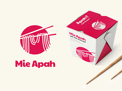 mie apah noodle brand design graphic design illustration logo logodesign logodesigns noodle noodle logo vector