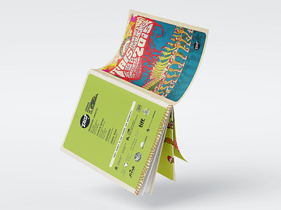 TAIS Animation Showcase - Psychedelic anijam edition brochure editorial graphic design guide