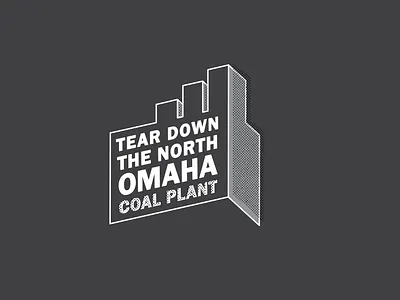 Tear Down The North Omaha Coal Plant Brand Identity Reversed