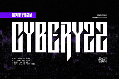 Cyberyzz Futuristic Font animation branding design font fonts graphic design illustration logo nostalgic