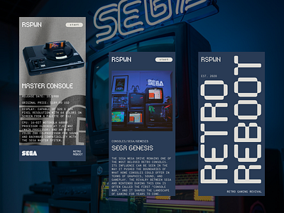 Respawn - Sega™ Mobile Concept mobile design web design