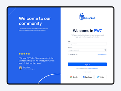 Login Page for SaaS App card clean form log in login pages login screen onboarding screen saas saas design sign in ui ui design webapp website