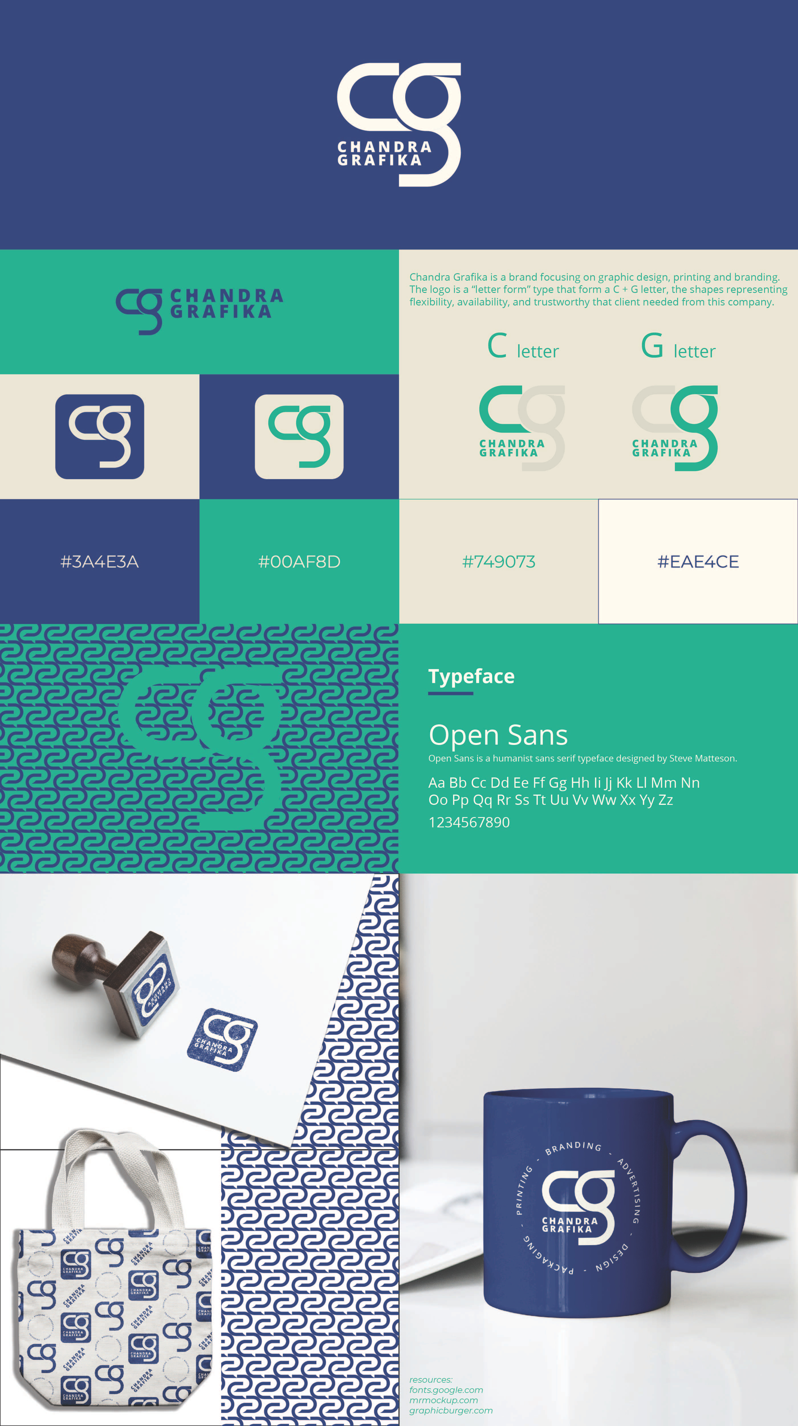 CHANDRA GRAFIKA - Visual Identity Design brand identity branding design graphic design logo logo design visual identity