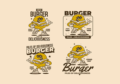 Burger character adipra studio