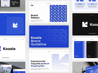 Koozie - Visual Identity Guidelines animation blue branding colour design ecommerce graphic design identity illustration implementation logo merch mockup product typography ui ux vector visual website