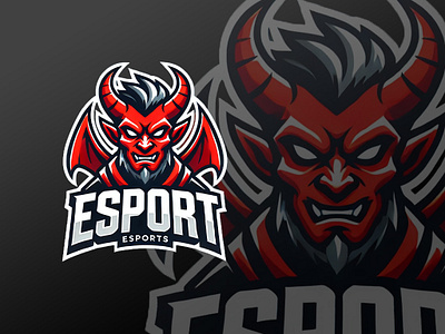 Demon Mascot Logo #12 animal logo bold logo branding creative logo demon demon logo design esport graphic design illustration logo logo design logo inspiration mascot logo minimalist logo