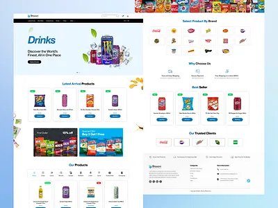 Bhavani Distributors E-commerce Website animation branding logo motion graphics ui