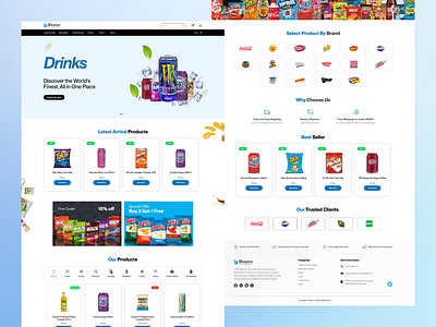 Bhavani Distributors E-commerce Website animation branding logo motion graphics ui