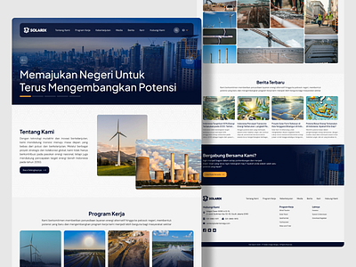 Solarix - Company Profile Website for Renewable Energy airturbine companyprofile figma formalwebsite professional renewable energy uiuxdesign website websitedesign