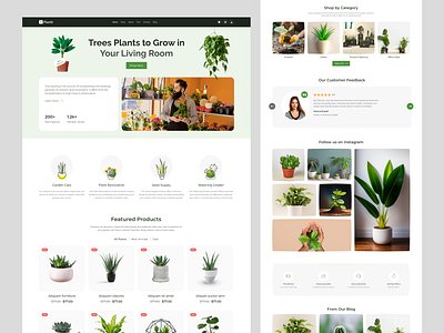 Plant Shop - Shopify website design cart clean e commerce website ecommerce ecommerce design ecommerce industry ecommerce landing page ecommerce store plant shop plant shop ecommerce plant shop landing page shop shopify redesign shopify store shopify website