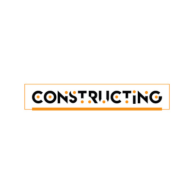 Constructing Logo constricting logo design