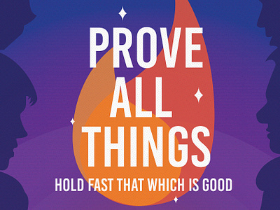 Poster Design: Prove All Things, Hold Fast That Which is Good 🏆 bible verse christian poster graphic design illustration poster design vector