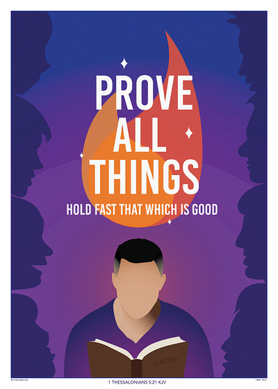 Poster Design: Prove All Things, Hold Fast That Which is Good 🏆 bible verse christian poster graphic design illustration poster design vector