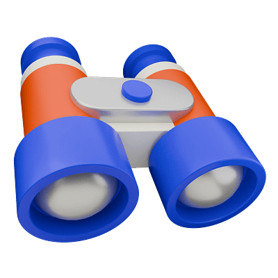 3D Binoculars 3d 3d icon binoculars blender graphic design render ui