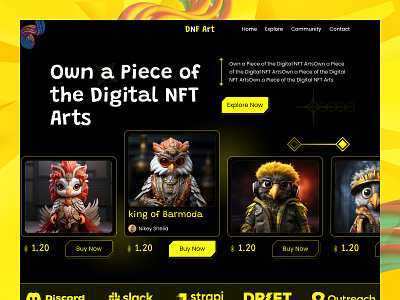 NFT Landing Page webdeveloper