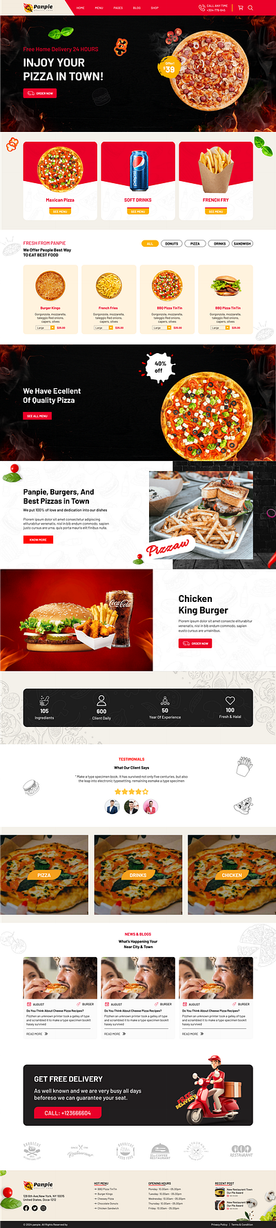 Pizza Webpage creativedesign pizzawebpage ui ux webdesign webpage