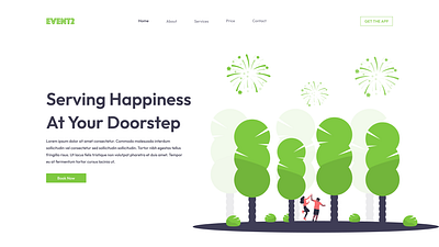 Event Landing Page design figma landing page uxui