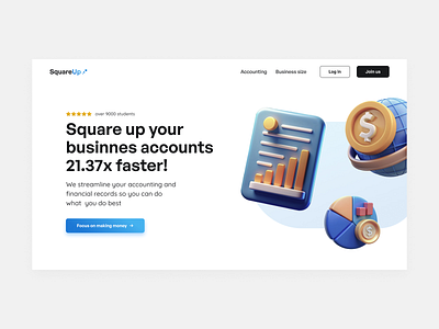 SquareUp - landing page dailyui design invest landing landing page ui ui design webdesign website