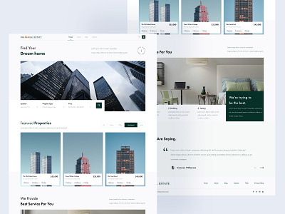 Real Estate Website real estate website ui uiwebsite website