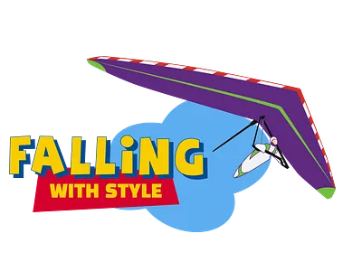 Falling with style buzz fall fly free flight gliding hang gliding