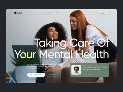 Therapy Website Design Concept clinic design diagnostic doctor health health care home page hospital lab landing page medical medical care medicine therapist therapy ui ux web web design website