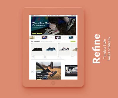 Refine - Shopify Website Design for Footwear ecommerce shopify store web design website design