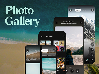 UI/UX Design Scrollable Photo Gallery