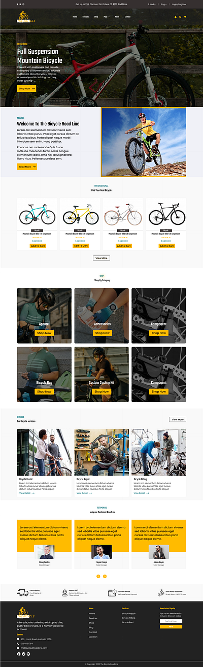 Bicycle webpage bicyclewebpage creativewebpage designinspiration figma ui ux xd