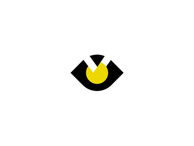 Eye + medal abstract branding concept design double meaning eye gold logo mark medal modern roxana niculescu simple top