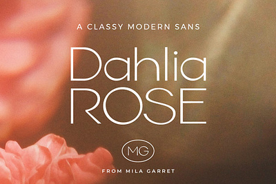 Dahlia Rose Modern Logo Sans branding font chic font classic font classy font editorial font elegant font fashion font feminine logo logo font luxury font masculine logo minimal font modern font pretty fonts sans serif font sans serif typeface simple font trendy font website font wedding font